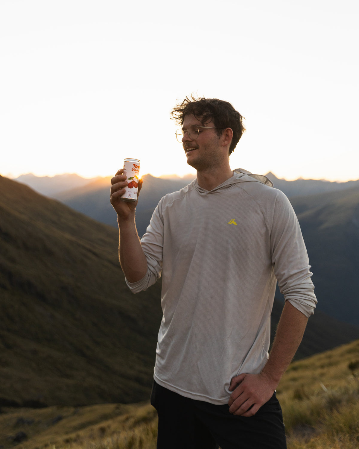 Sodakick on the Brewster Hut track, Southern Alps