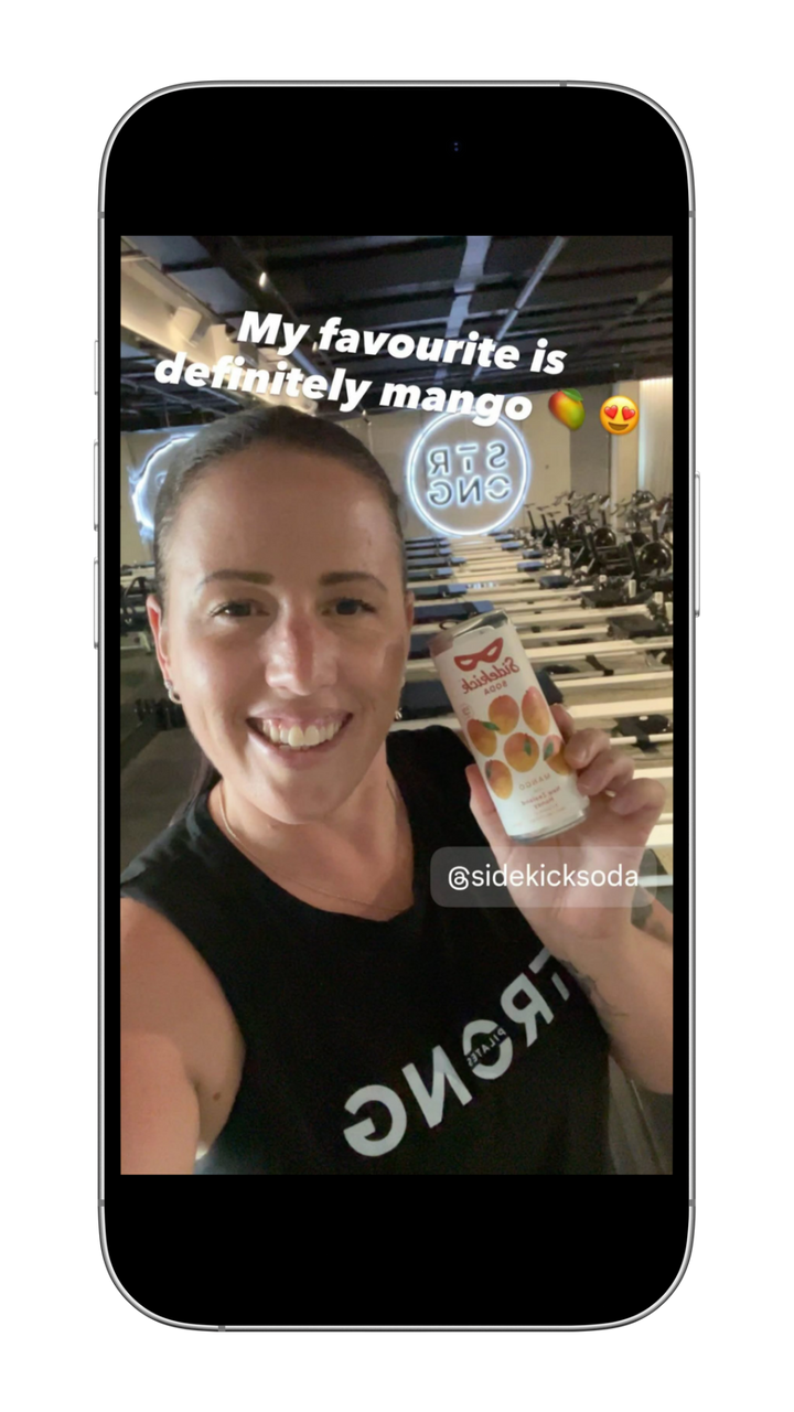 Sodakick influencer story