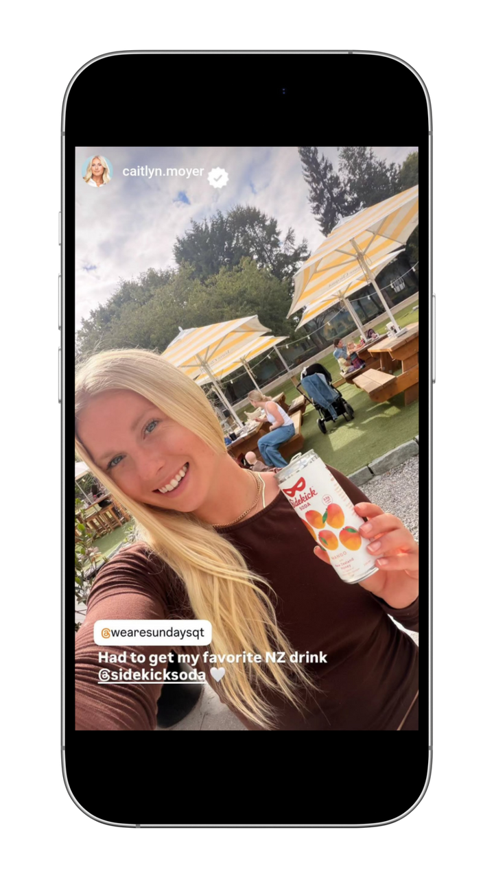 Sodakick influencer story
