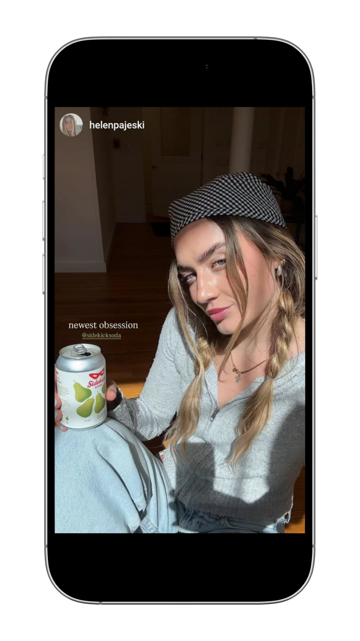 Sodakick influencer story